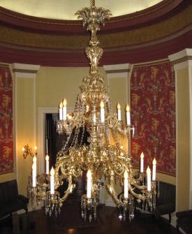 Gilt Bronze Chandelier Conservation: Erie Club