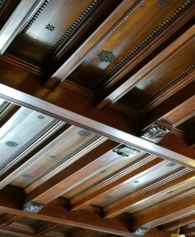 Wood Finish Conservation & Water Damage Repair: MIT Fraternity